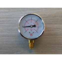 Manometr próżniowy manowakuometr -1-5bar 63mm G1/4" 